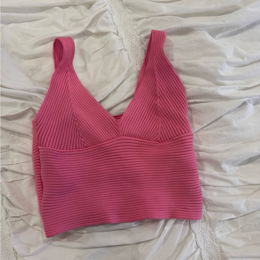 Pink knit top!